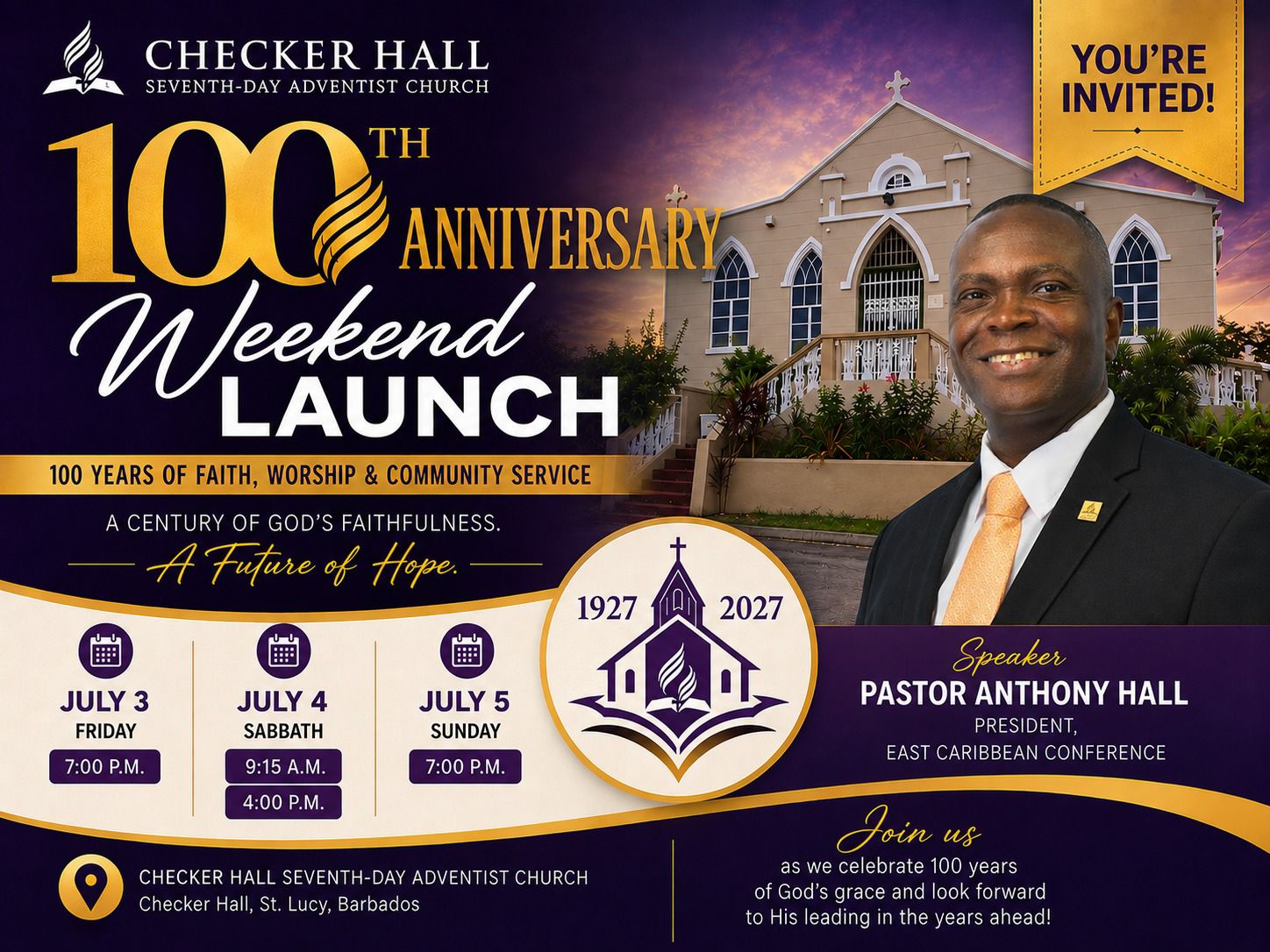 100th Anniversary Weekend Launch